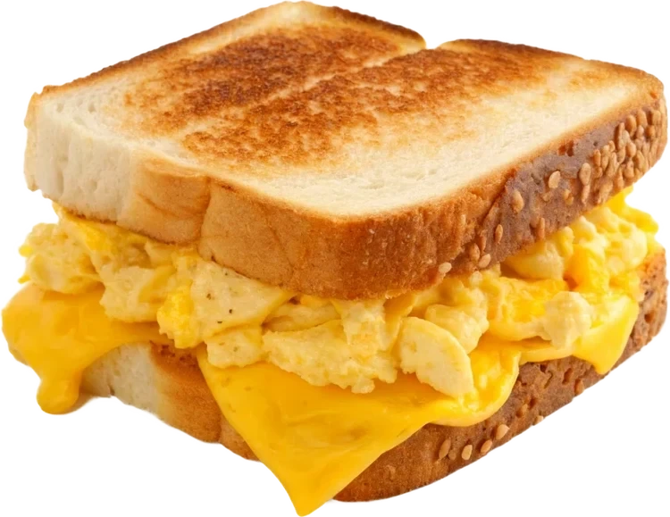Broodje met scrambled egg, gemaakt met verse VadiEggs